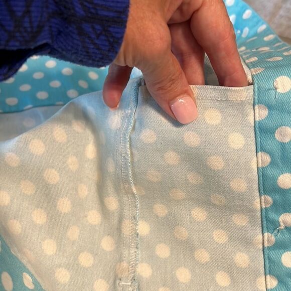 💥Host Pick 💥 Christopher & Banks Polka Dot Denim Jacket Size Medium Petite - Picture 13 of 13